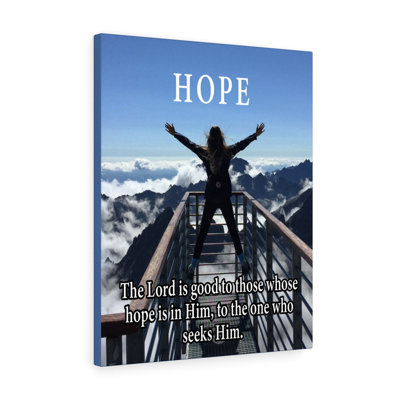 Hope in the Lord Lamentations 3:25 Canvas Gallery Wraps Stretched Canvas Wall Art