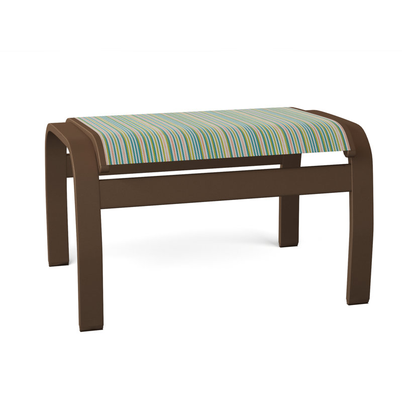 Repose-pieds d'extérieur avec coussin Askar, Kona texturé, Moka Sunbrella®