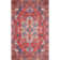 Tapis floral rouille tissé à la main et à plat