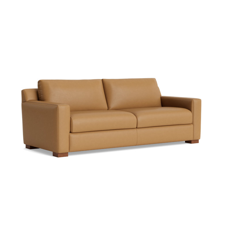 Catalina Leather Sofa (85") , Leather - Butterscotch