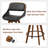 Shontina Faux Leather Swivel Bar Stool -502297924-481374837