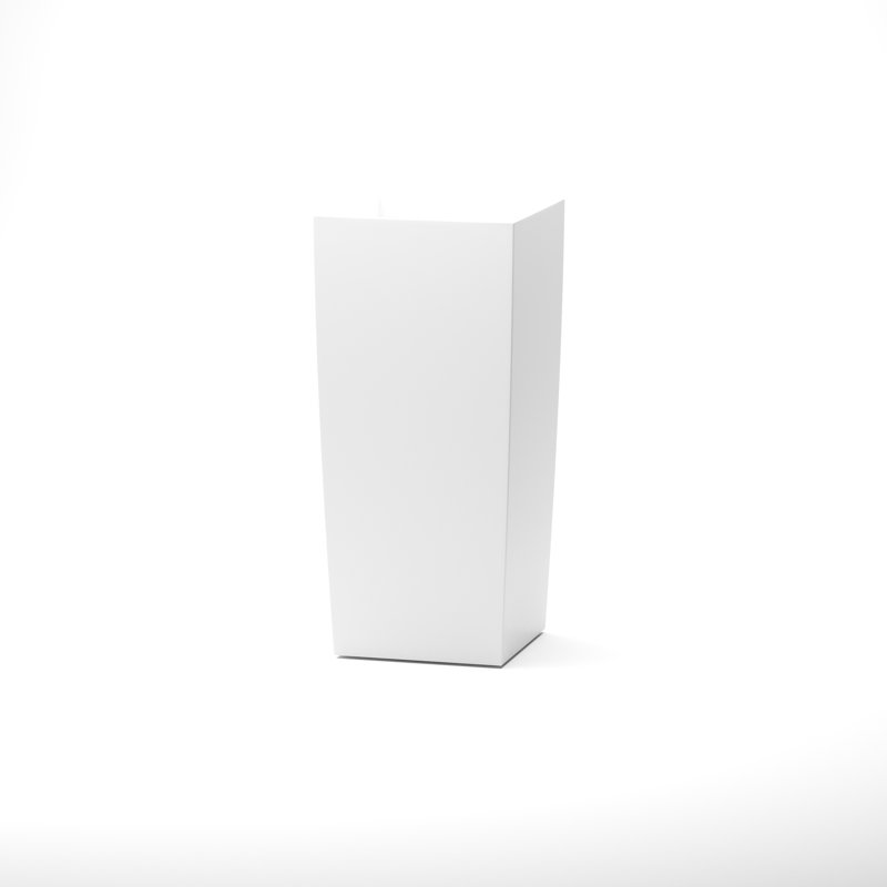 Roseline Handmade Planter Box, 30" H x 16" W x 16" D, White