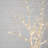 35in. Pre-Lit Artificial White Birch Branches with 80 Warm White LED Lights - Set of 2