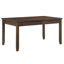Ensemble de salle à manger 6 pièces cerise foncée avec tiroirs fonctionnels - table, banc, revêtement en chenille pour 4 chaises