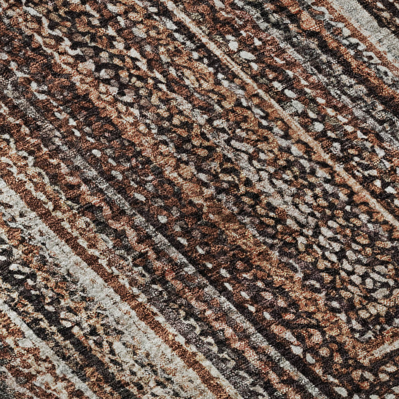 Premium Machine Washable Bucz AMF1725 Geometric Rug, Rectangle 10' x 14'