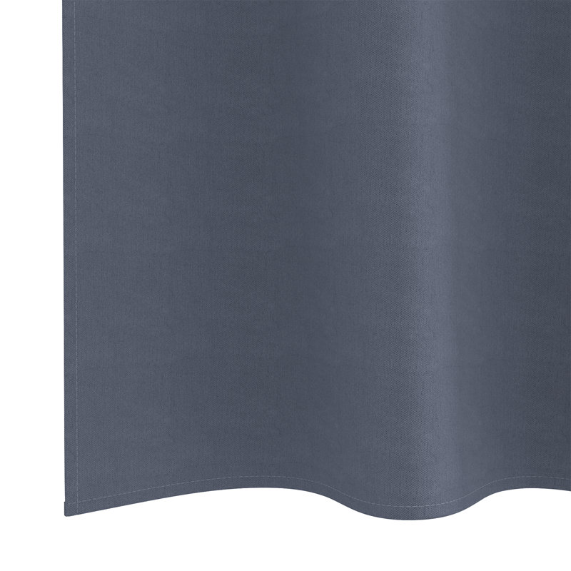 Curtains With Curtains 2 Pcs Polyester, 140cm Width x 245cm Drop, Anthracite