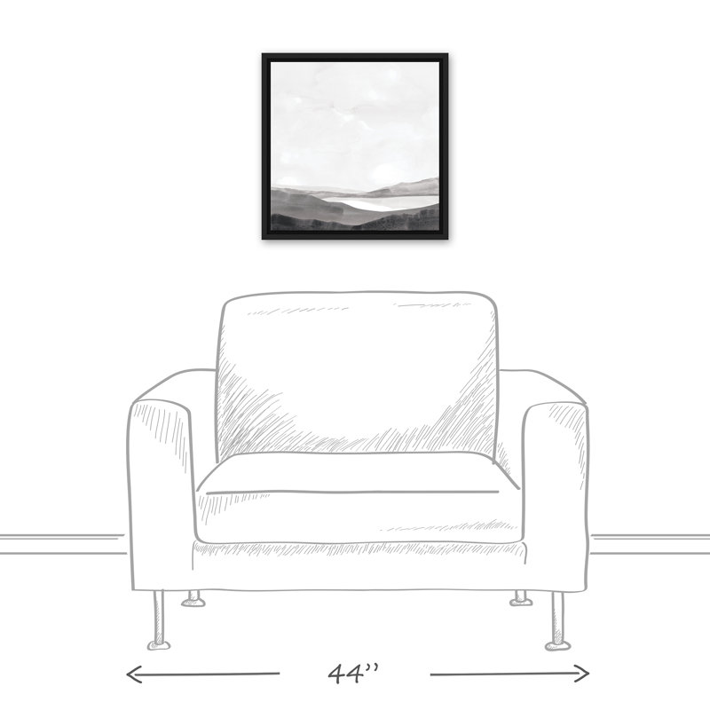 «Hazy Landscape», reproduction d'art sur toile, L 13,75 po x H 13,75 po