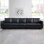 Canapé modulaire en cuir 5 pièces Rudwik pour salon, appartement, bureau-95668606