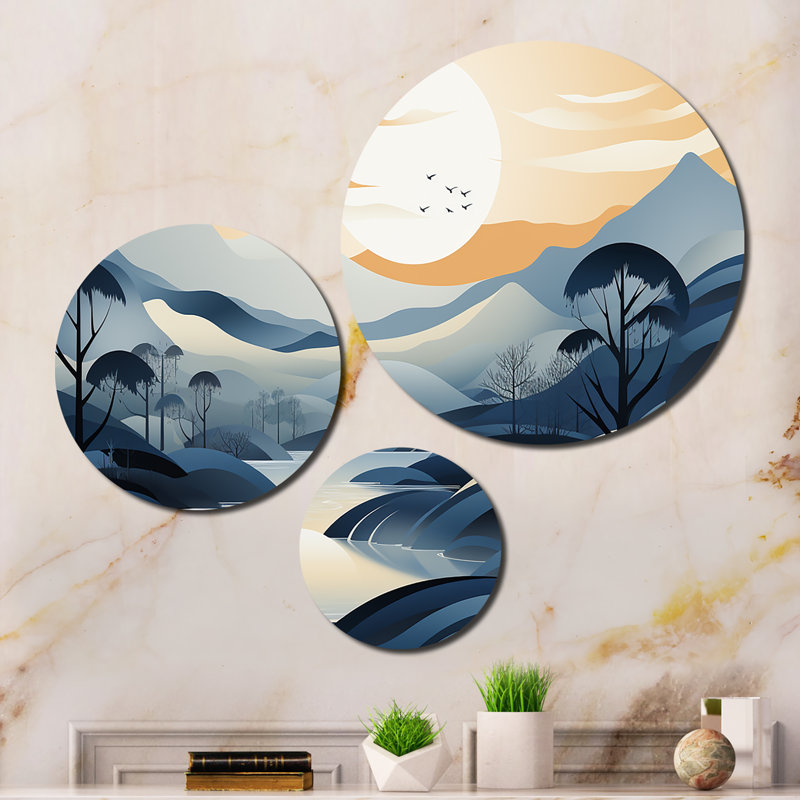 Abstract Wall Decor on Metal