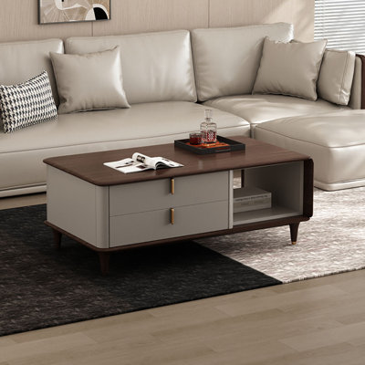 Table basse moderne simple en bois massif
