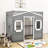  Gabriella-Frances Kids Loft Bed with Ladder-1187112115-1187112112
