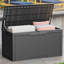 Quartey 100 Gallons Water Resistant Resin Lockable Deck Box-57482572