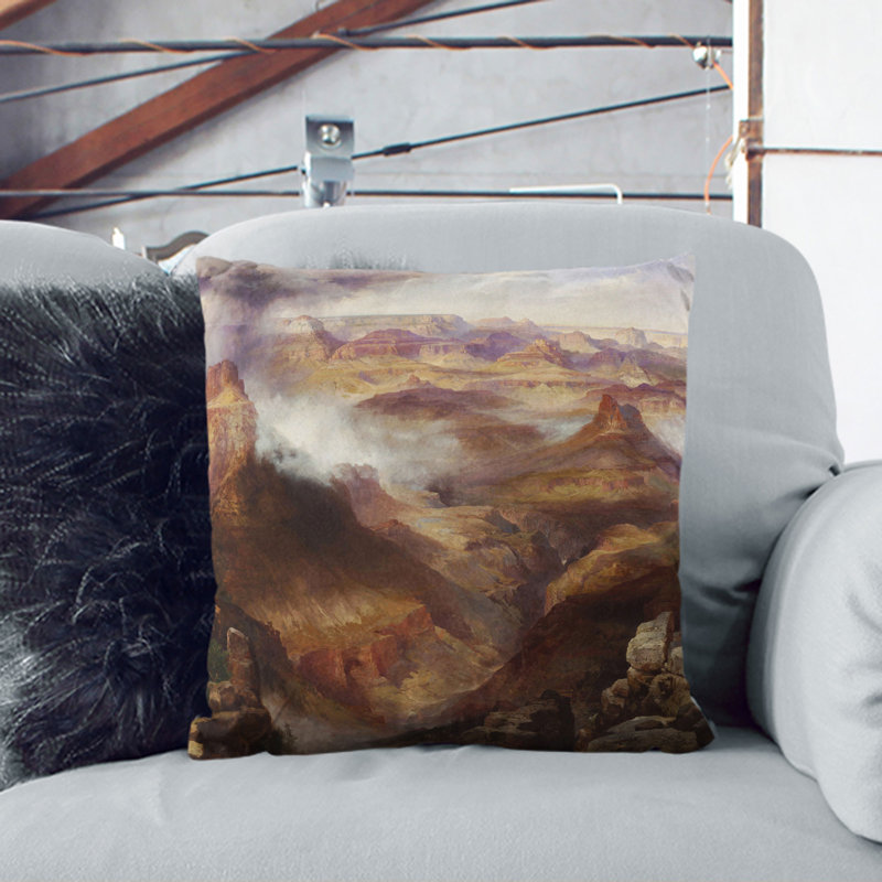 Square Cushion, 40cm H x 40cm W x 15cm D, Stone