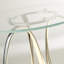 Chamille Glass Top Frame End Table