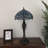 Gleb Tiffany Table Lamp Stained Glass Dragonfly LED Bulbs Included 12'W*12"D*22"H-29639944