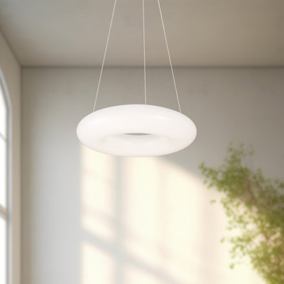 1 - Light White LED Unique/Statement Pendant
