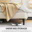 Structure de lit beige - solide, stable, sans sommier, avec option de rangement sans bruit, ressort-1575699514