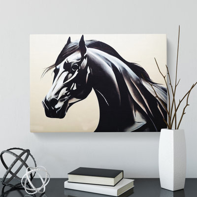 The Striking Horse - Wrapped Canvas
