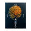 Arial View - Petit bateau sur le lac Calm - Horloges murales-2122406799