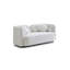 Canapé de luxe moderne et luxueux pour le salon, canapé-lit rembourré beige clair pour bureau à domicile, 2 places