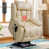 Similicuir beige est en rupture de stock