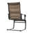 Atrayu Outdoor Patio Dining Armchair with Breathable PVC and Fabric Iron Frame for Backyard-1297386960
