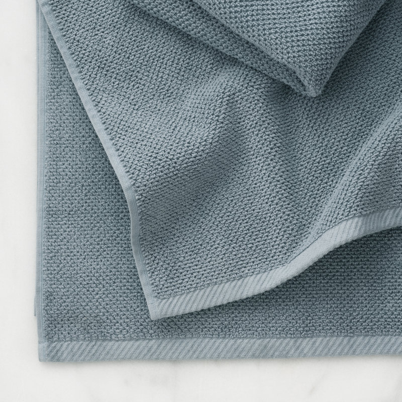 Quaddiu Cotton Plush Waffle Mulit-Size Set, Dusty Blue