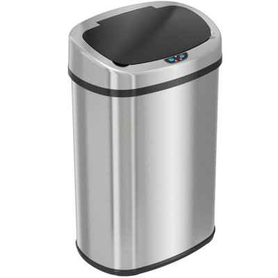 Deodorizer Stainless Steel 13 Gallon Motion Sensor Trash Can