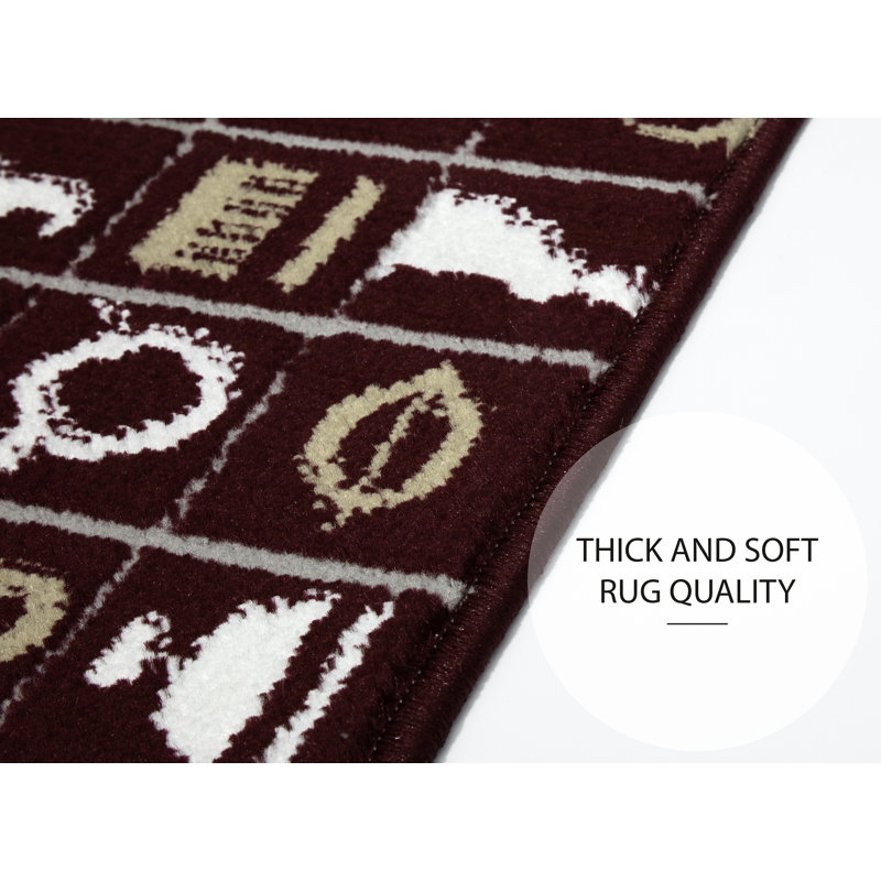Tapis d’escalier rouge doux et vibrant treillis Knepp