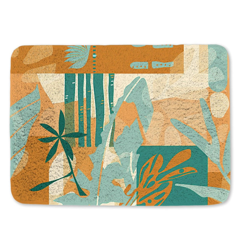 Lashann Microfiber / Microsuede Bath Mat, Single - 24" L x 17" W