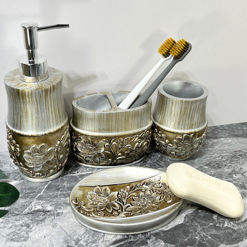 Ensemble complet d'accessoires de salle de bain 4 pièces