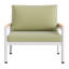 Fauteuil vert litchi