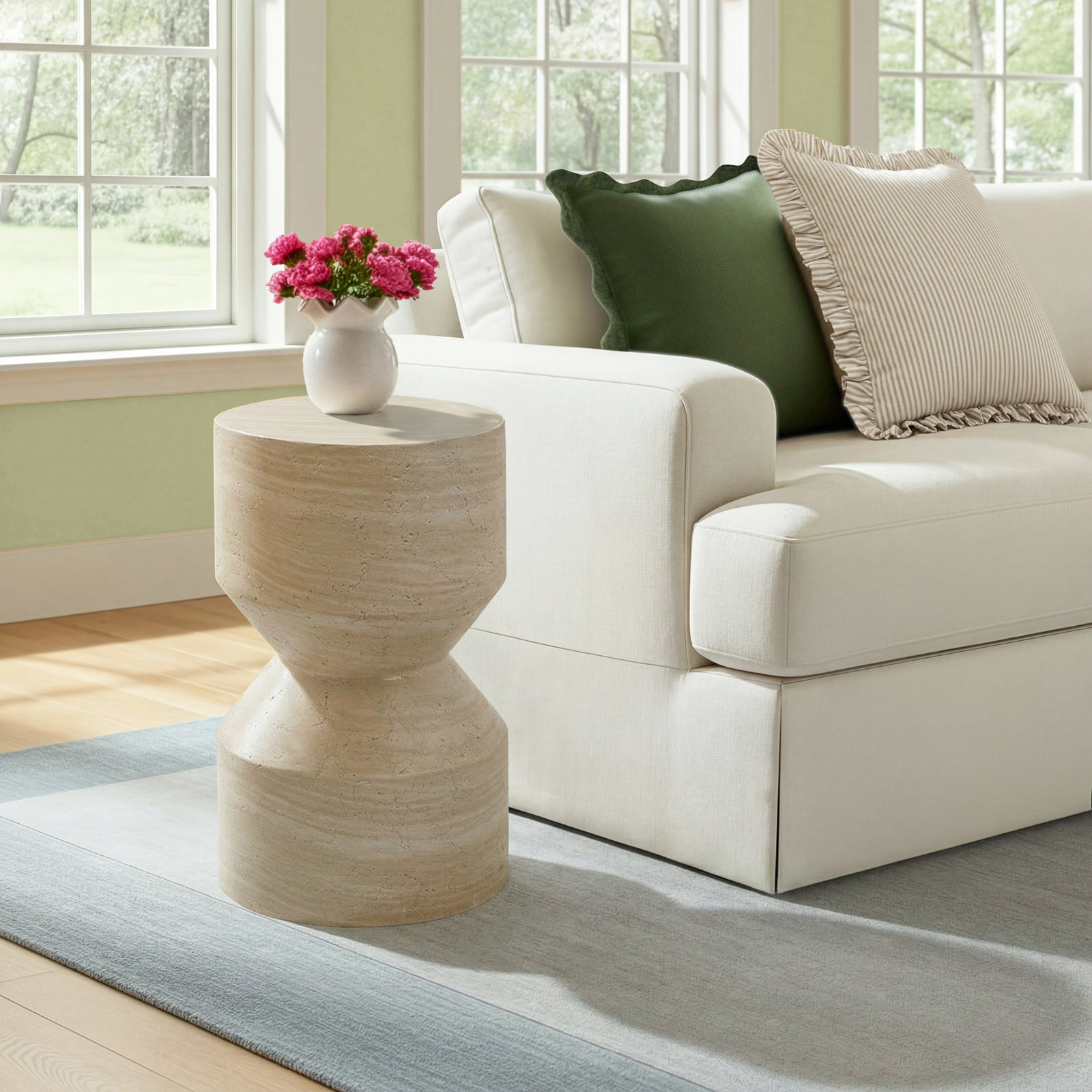 Roelf 13" End Table, Sand Striae
