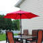 Parasol de marché 7,5 'avec inclinaison et manivelle - rouge-1434130478-1392166004