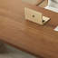 Bureau d'écriture rectangulaire en bois massif brun noisette-1426406114