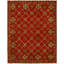 Hershel Wool Trellis Area Rug in Red-703093067