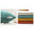Set Of 4 18X18 Inch Orange Teal Chenille Throw Pillow Covers, Farmhouse Boho Accent For Sofa-124328331