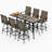 Alyne 6 - Person Patio Dining Set Square Table