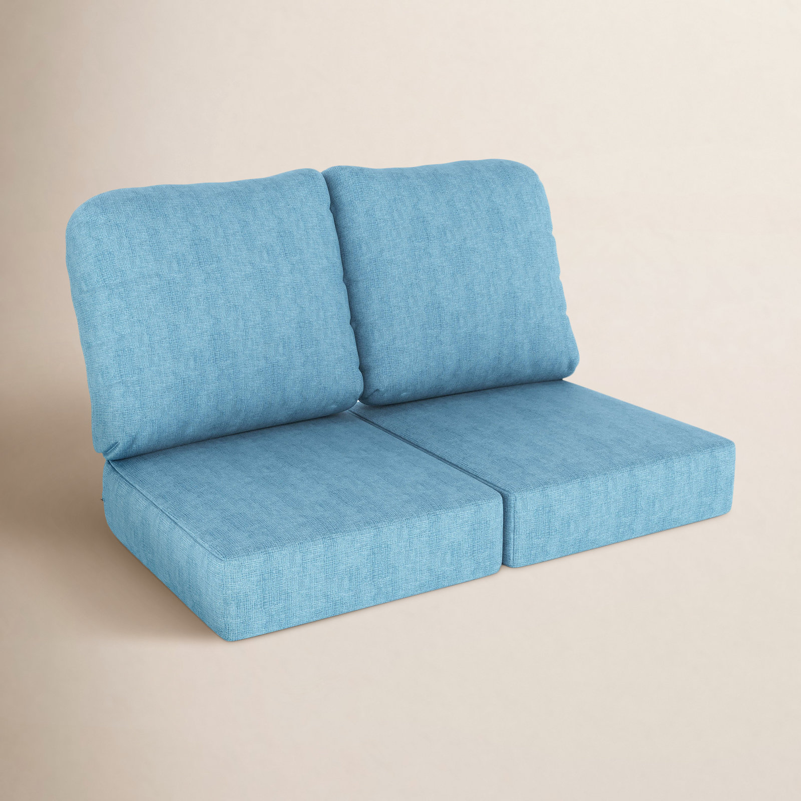 Amala 22" Sunbrella® Seat and Back Cushion, Cast Horizon Sunbrella® Plainweave