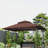 8' x 5' Grill Gazebo, 2-Tier Outdoor BBQ Gazebo with 2 Side Shelves, Storage Baskets and Ceiling Hook for Patio Deck Yard-108297305