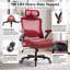 Grand et grand fauteuil de direction, chaise de bureau en maille robuste de 700 lb avec support lombaire dynamique, appui-tête réglable, accoudoirs rabattables en 3D, siège en cuir épais, chaise d'ordinateur pivotante à haut dossier pivotant pour le bureau à domicile-1047460889
