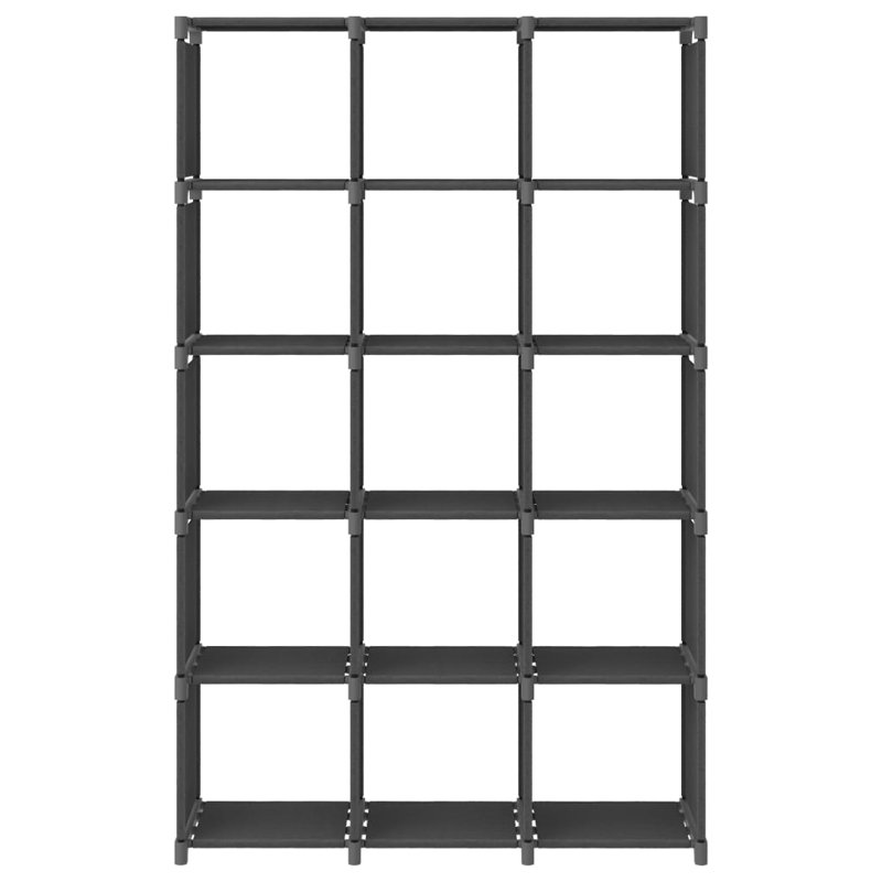 Ammarah 103cm W Metal Shelving Unit, Grey