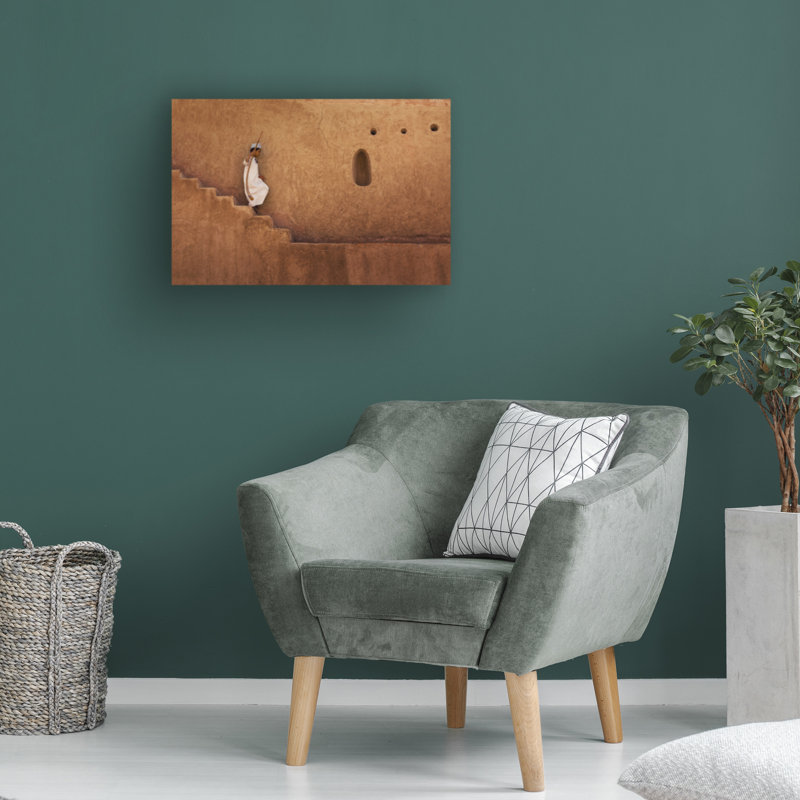 Bolog Najeeb Boy Descending Stairs Canvas Art, 30" H x 47" W
