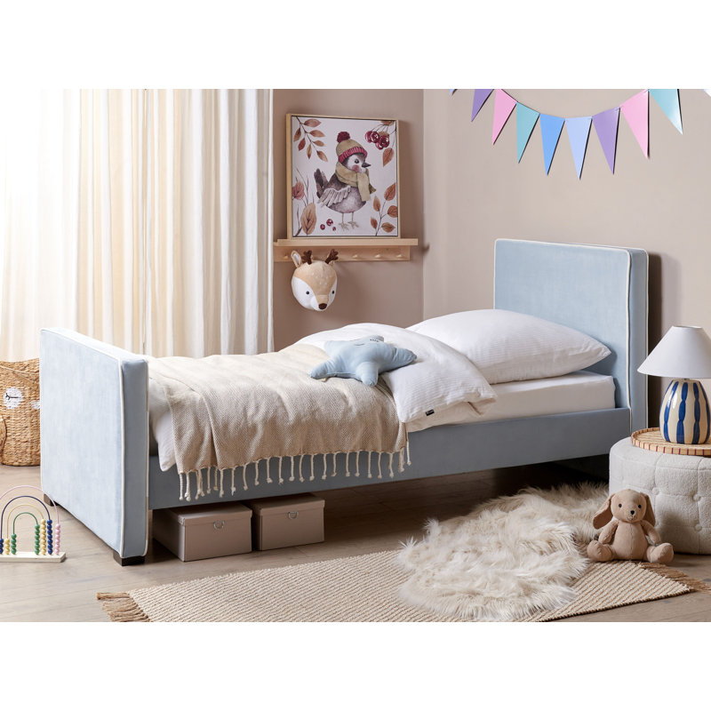 Alonni Upholstered Bed, Blue