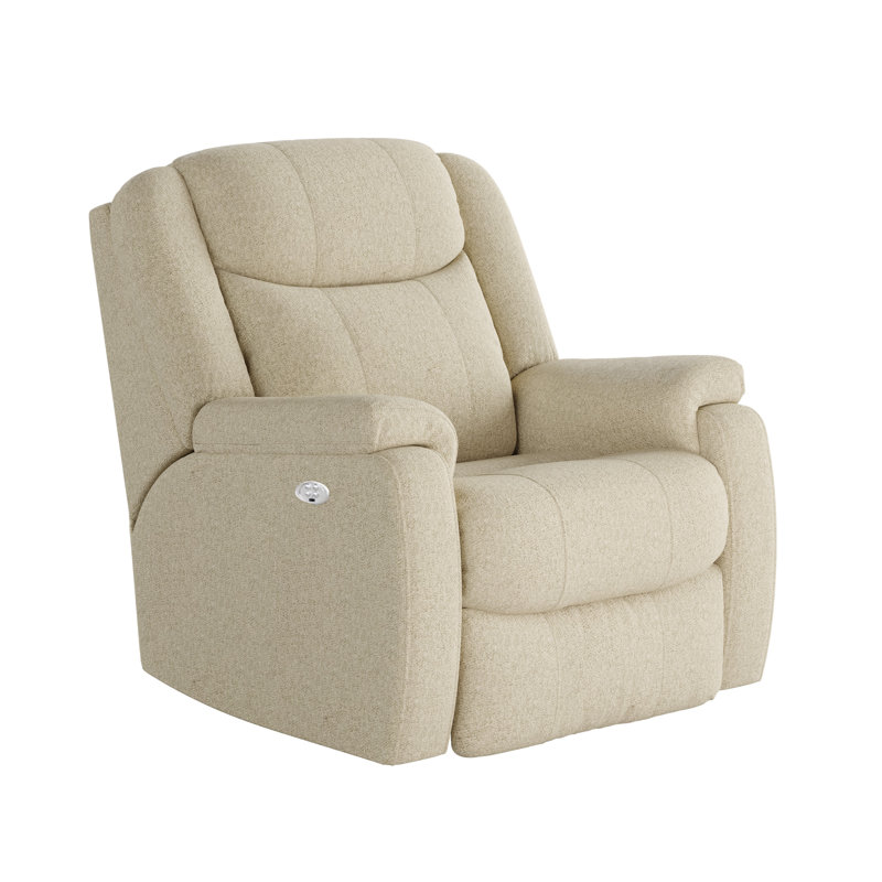 Hercules Dual Power Wall Recliner, Cream Jacquard
