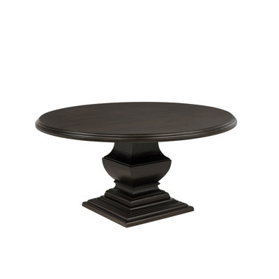 60.4" W Traditional Dining Table, Brown