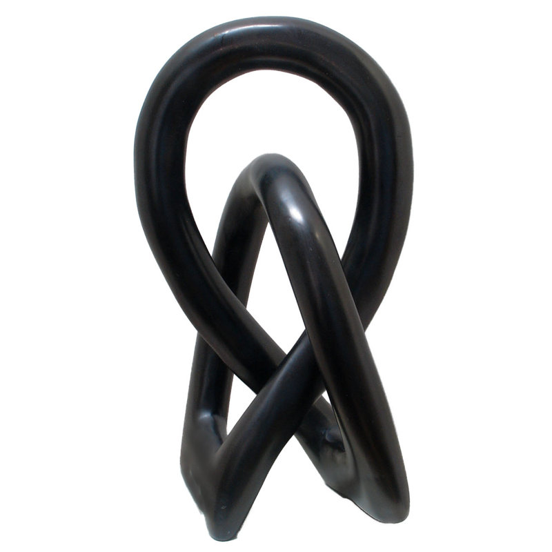 Menke Abstract Figurines & Sculptures, 8" H x 3" W x 3" D, Black