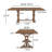 Clitherall Extendable Solid Wood Top Trestle Dining Set-70601867-70601877