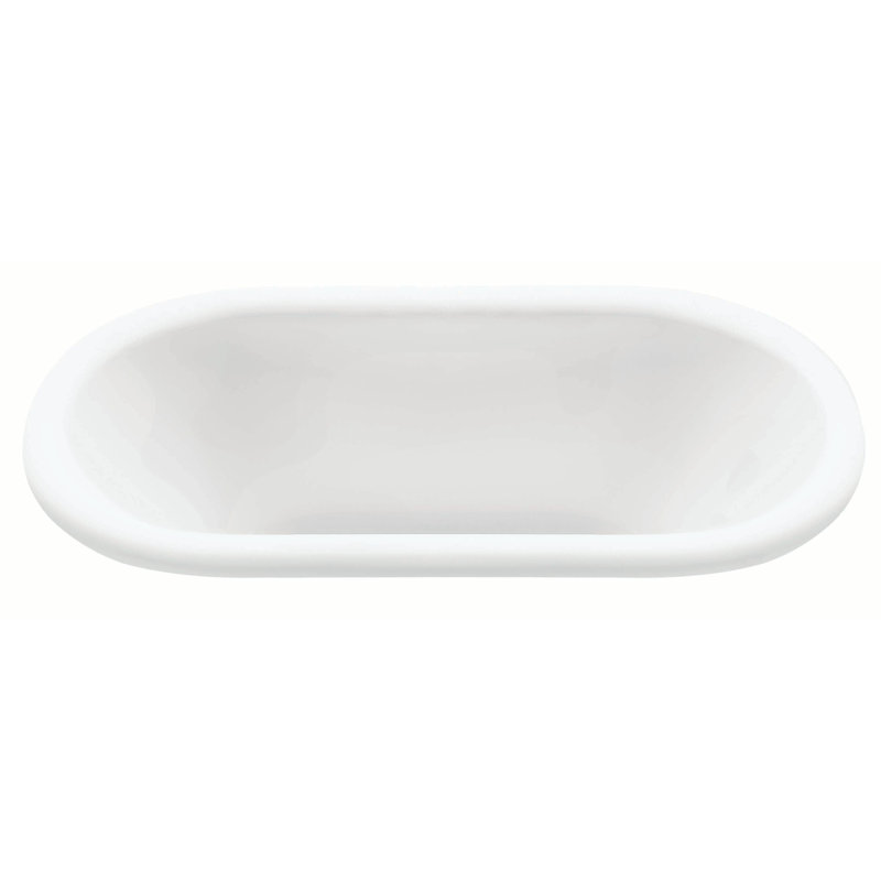 MTI Solutions Freestanding Soaker Tub, White