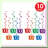 Retro 70s Party Kit 118 PCs Decorations Balloons